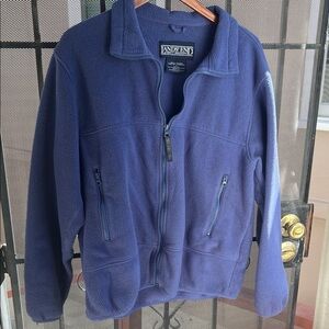 Lands' End Men's Navy Fleece Jacket